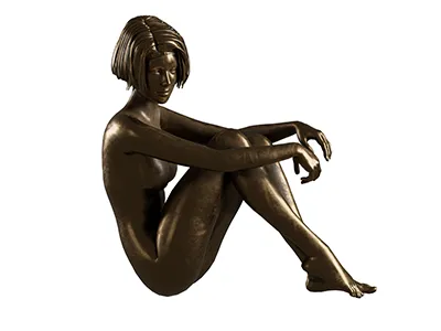Skulptur Aglaia, Version in Bronze