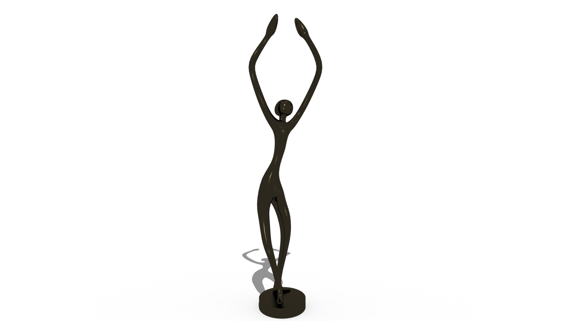 Skulptur: 3D Print Model: Dancing Figure 3D