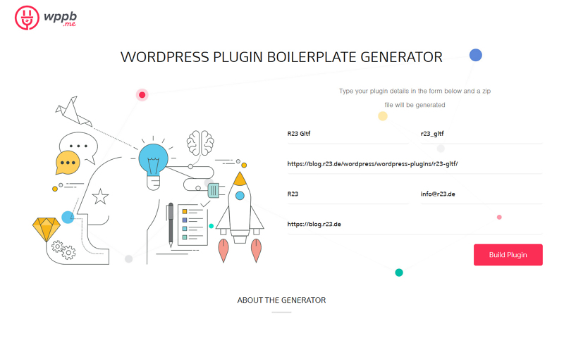 WordPress Plugin Boilerplate Generator