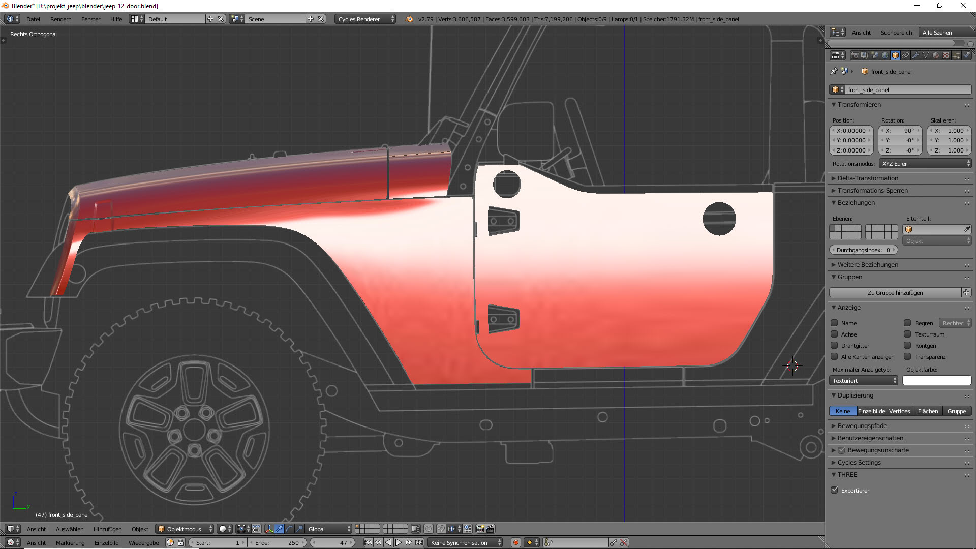 Tag 8: 3D-Modelling von einem Geländewagen 1