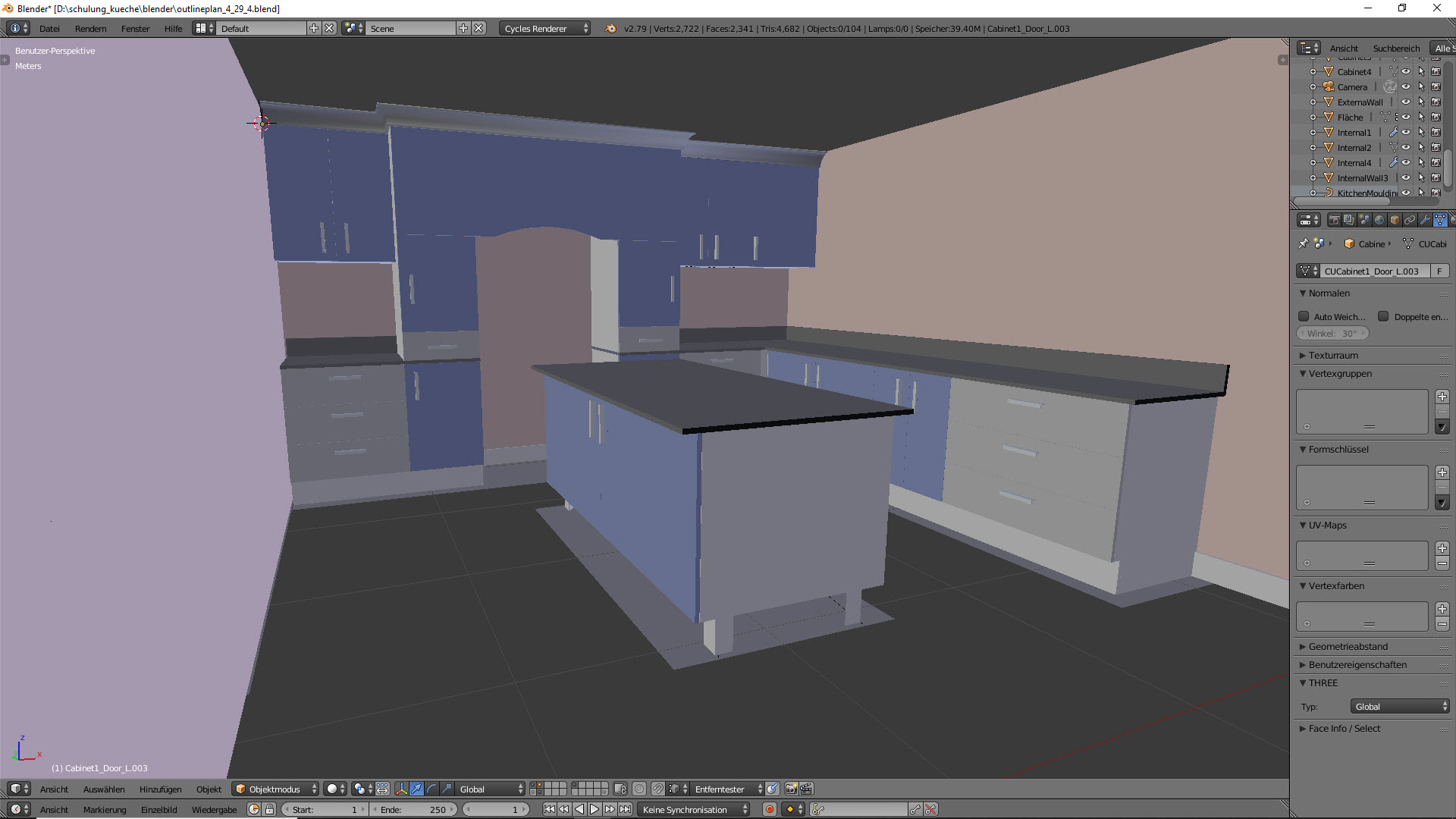 3D-Visualisierung: Küche Part 3