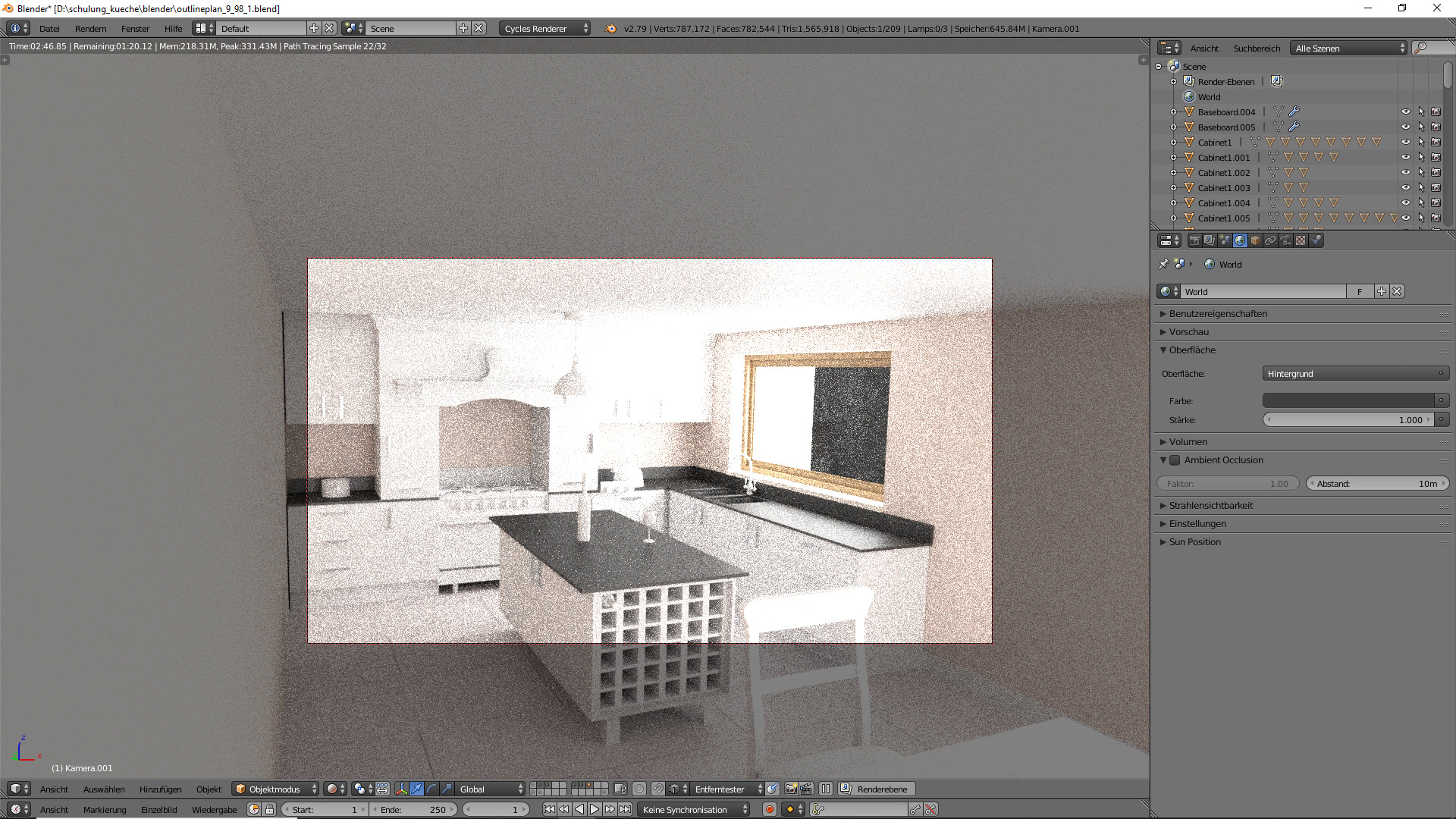 3D-Visualisierung: Küche Part 11