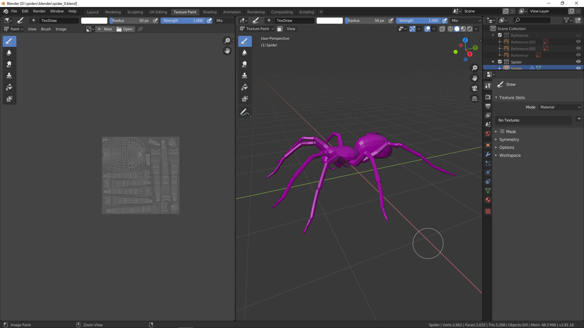 3D-Modellierung einer Spinne – Teil 4