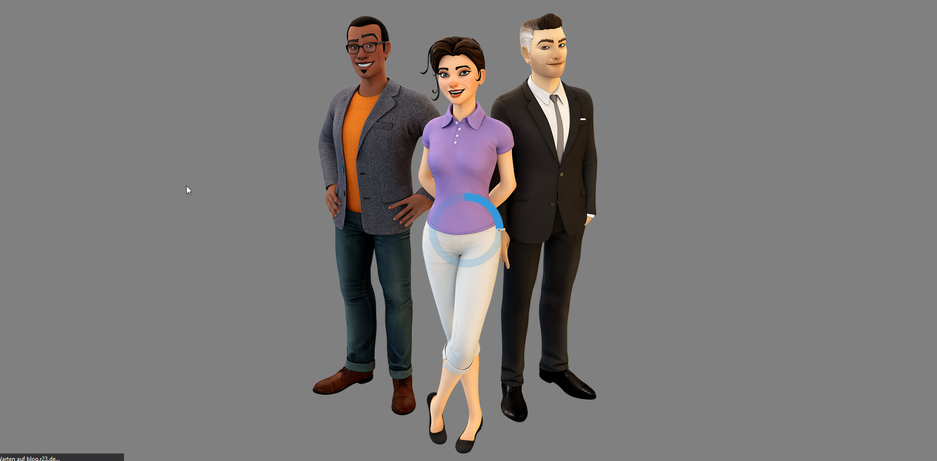 Interaktive animierte 3D-Charaktere im Web