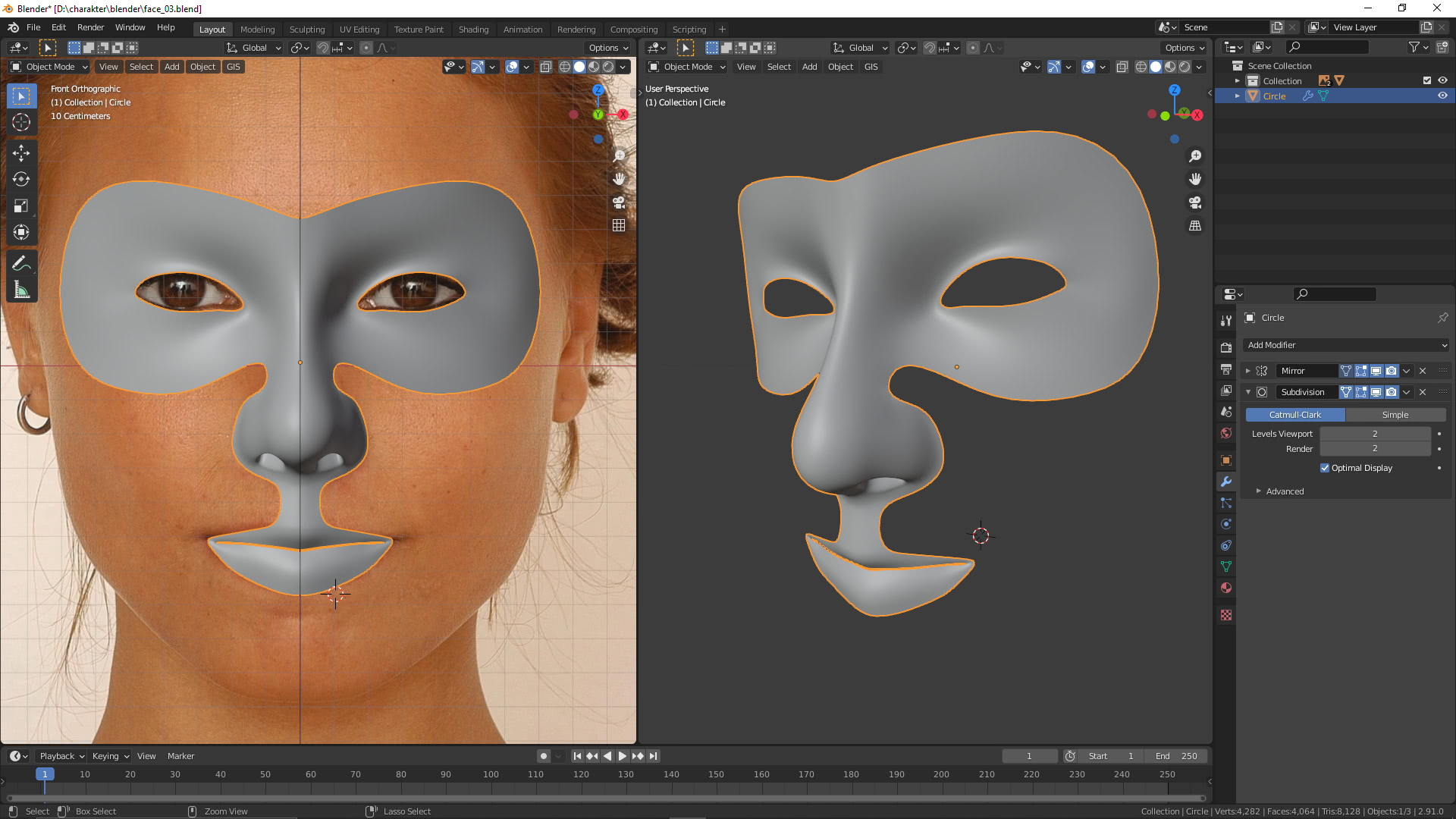 3D – Charakter Modellierung nach Fotovorlagen