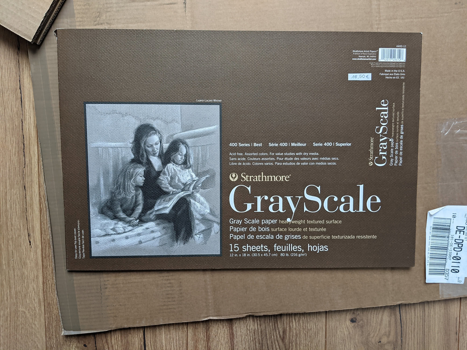 Strathmore 400 Series Gray Scale Blöcke 216g 30,5 x 45,7 cm