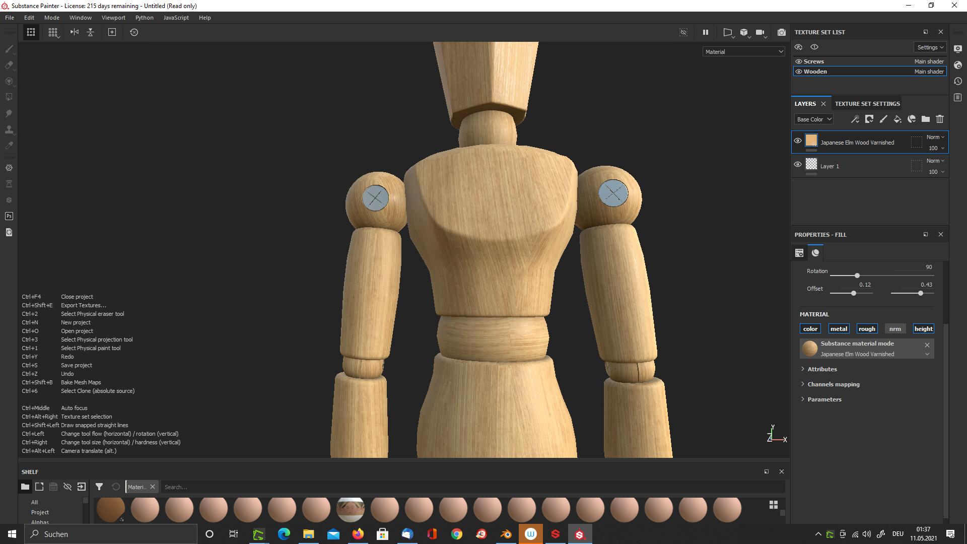 3D-Materialien für unser Wooden Mannequin 1