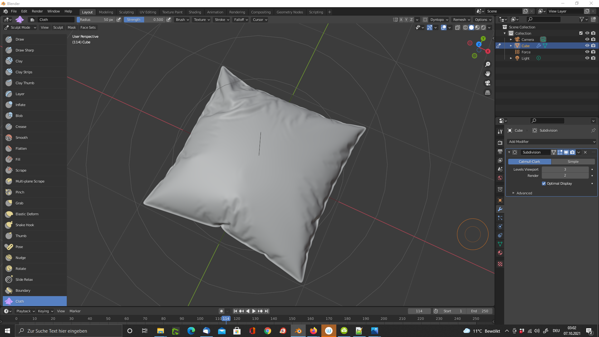 3D-Visualisierung: Couch für VR/AR und Print Teil 1