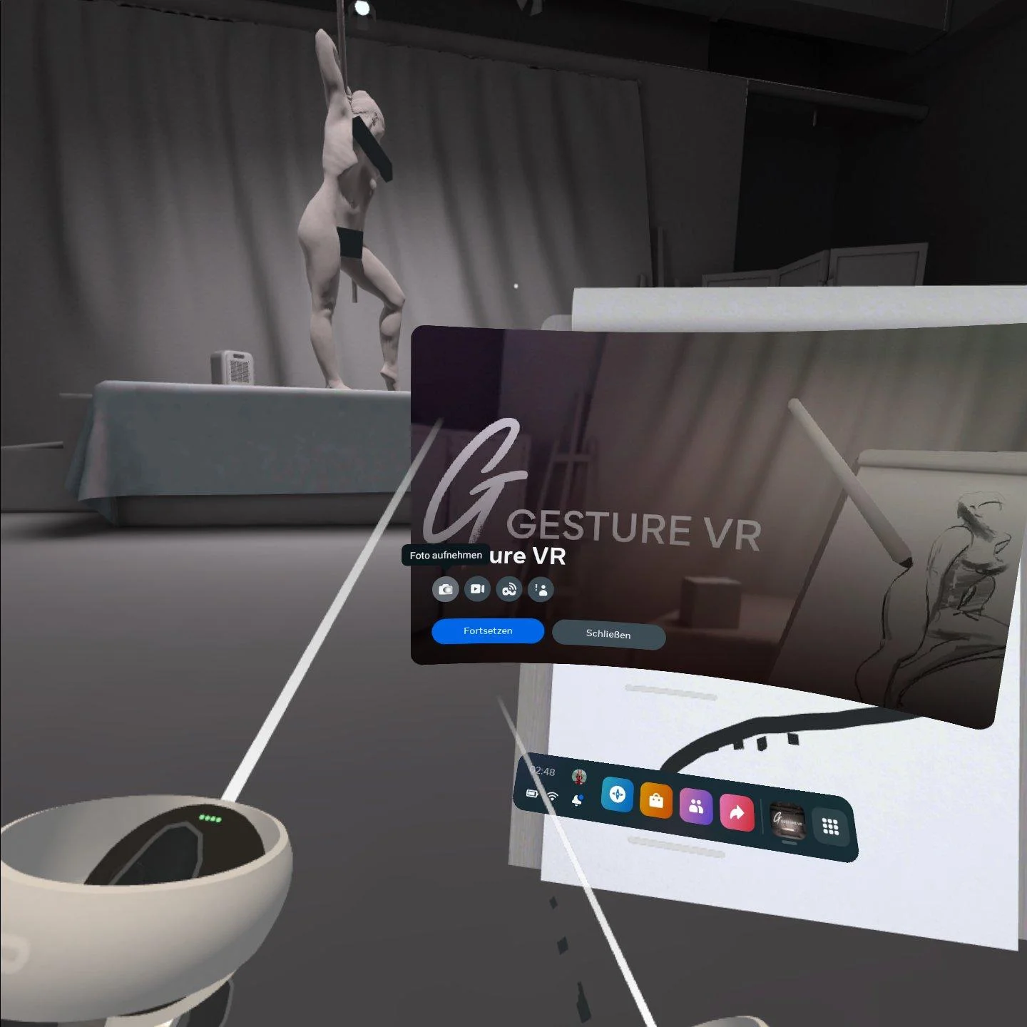 Gesture VR : Gestisches Aktzeichnen in der Virtual Reality