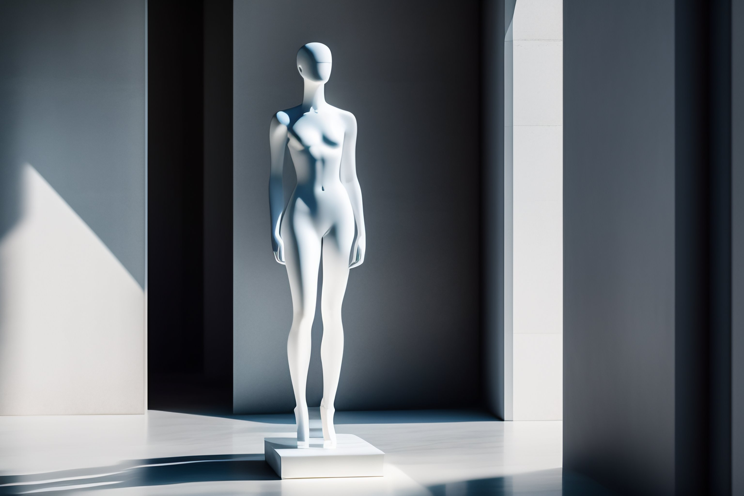 Beeindruckender Einrichtungsstil: Wie eine Marmor-Skulptur den Raum zum Leben erweckt.