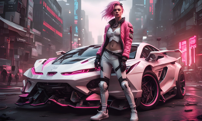 Cyberpunk in Pink: Concept Car